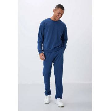 Set Trening Barbati  Oxford Blue - elastic - bumbac/poliester