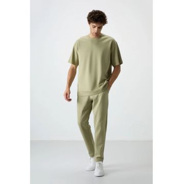 Set Trening Lifestyle Barbati -  Oversized - Verde salvie - Bumbac 82%