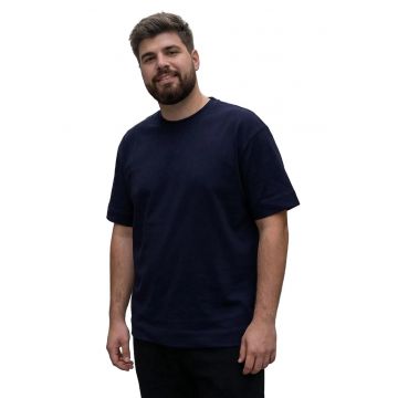 Tricou  barbati - bumbac si elastan - albastru