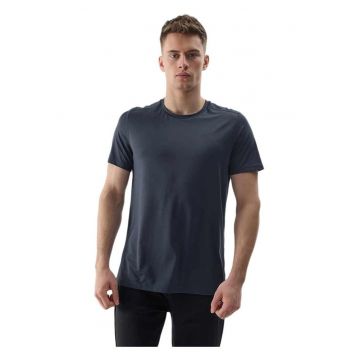 Tricou barbati  gri - poliester reciclat - croiala regulata - decolteu rotund