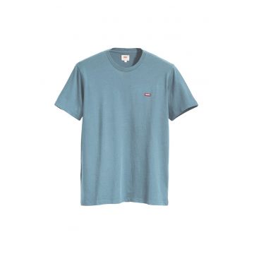 Tricou cu decolteu la baza gatului Original Housemark - Albastru deschis