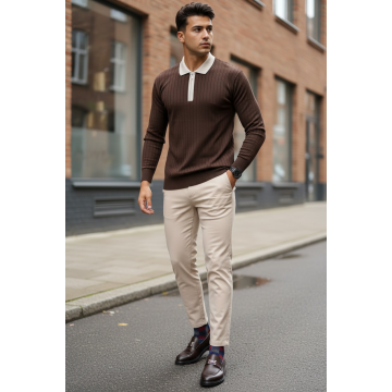 Bluza barbati grena slim fit S124
