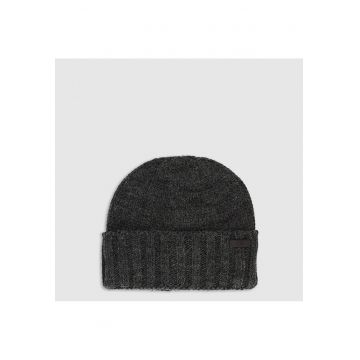 Caciula barbati  lana - neagra -
