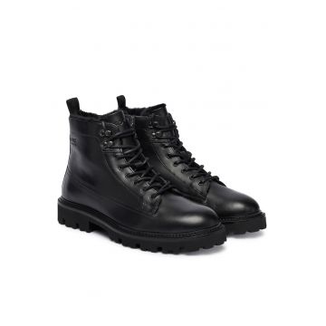 Ghete barbati  model Julyo - piele naturala - culoare negru