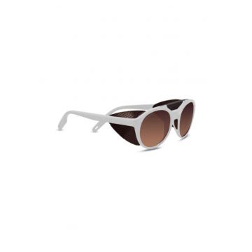 Ochelari  LEANDRO GLACIER Matte White - Mineral Polarized Drivers Gradient