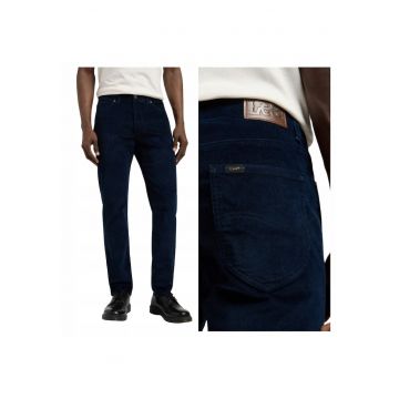 Pantaloni Barbati -  Marimea 33/34 - Albastru - Slim Fit Mvp Rivet Navy - Croiala Slim Fit - Model Conic Ajustat - Talie Medie