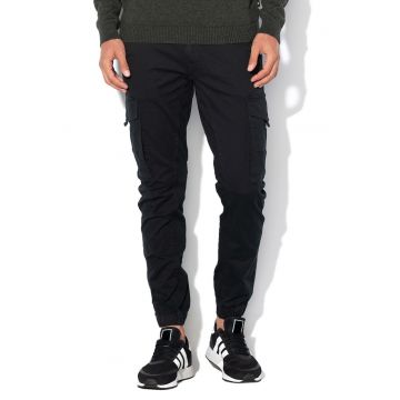 Pantaloni cargo slim fit Paul - Negru