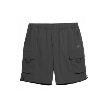 Pantaloni scurti pentru barbati din poliester -  Negru - Negru