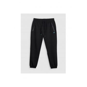 Pantaloni sport barbati -  din poliester - negru