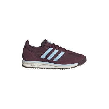 Pantofi sport SL 72 RS de piele intoarsa cu insertii din material textil - Visiniu/Albastru