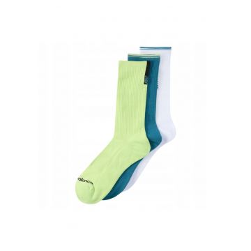 Set Sosete Sport  LAS50143 AS6 Marime 43 46 Material Moale Si Foarte Confortabil Tesatura Respirabila Pentru Ventilatie Imbunatatita Manseta Elastica Stabila Ideale Pentru Sneakers Si Tinute Casual Multicolore 3 Perechi