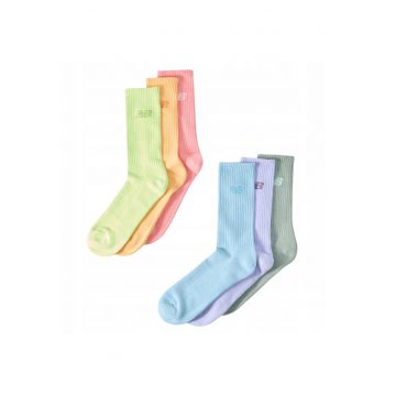 Set Sosete Sport  LAS51296EU AS10 Marime 43 46 Material Moale Din Bumbac Prietenos Cu Pielea Tehnologie NB Dry Pentru Uscare Rapida Lungime Clasica Crew Pana La Gambe Ajustare Elastica Pe Picior Multicolor 6 Perechi
