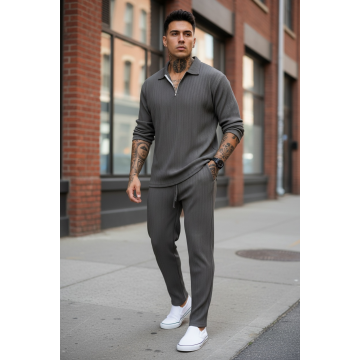 Trening barbati slim fit maro deschis 3344