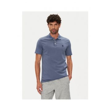 Tricou barbat -  albastru - bumbac -