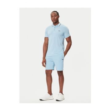 Tricou barbati  albastru - bumbac - model polo