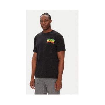 Tricou barbati -  negru - 75% bumbac - 25% bumbac reciclat -