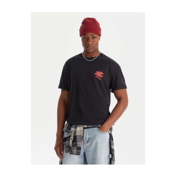 Tricou barbati  negru - din bumbac