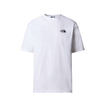 Tricou cu decolteu rotund - Alb/Negru