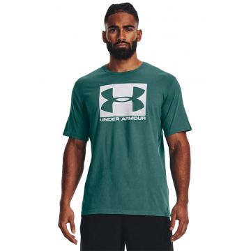 Tricou cu imprimeu logo pentru fitness Boxed - Verde persan