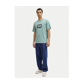 Tricou de Barbati -  din Bumbac organic - Turcoaz
