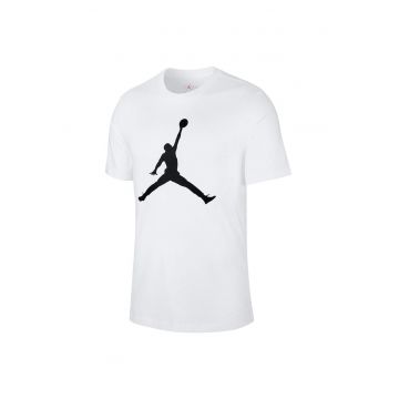 Tricou sport barbati  bumbac/poliester - alb/negru - Alb/Negru