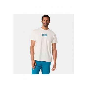 Tricou sport barbati  logo pe piept - alb