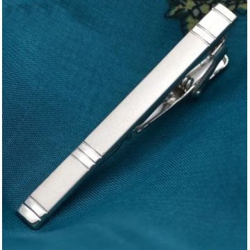 Ac pentru cravata, argintiu, elegant, model 14