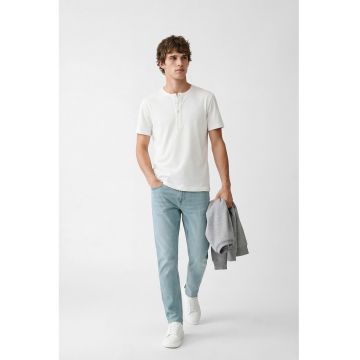 Blugi slim fit - Albastru deschis melange
