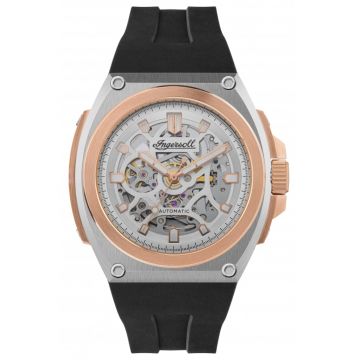 Ceas de mana pentru barbati -  I11703 - skeleton - negru