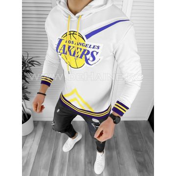 Hanorac barbati alb slim fit K013 I8-.3.1
