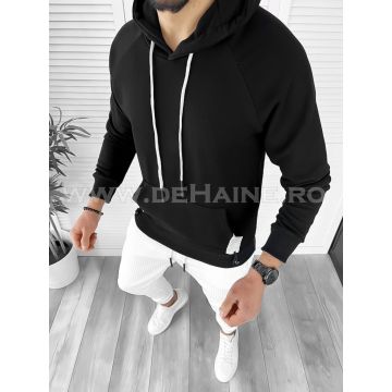 Hanorac barbati negru slim fit K188  O3-5.1