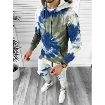 Hanorac barbati  slim fit cu imprimeu pe spate cu mic defect DEFK022  N6-3.2