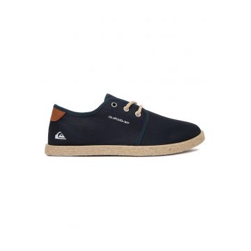 Mocasini barbati  bleumarin - textil - varf rotund -