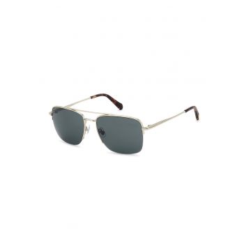 Ochelari de soare aviator cu lentile uni - Auriu