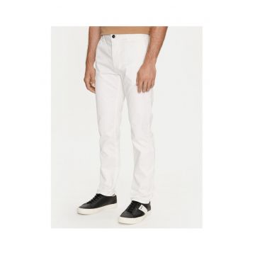Pantaloni barbati  alb - chino