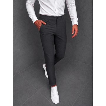 Pantaloni barbati casual grei inchis C001 H1-4