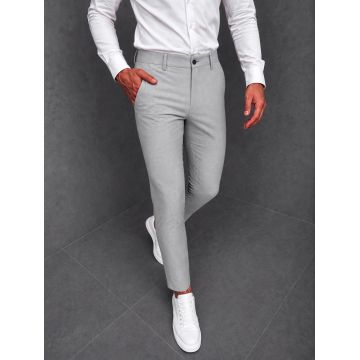 Pantaloni barbati casual gri deshis C001