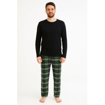 Pantaloni barbati din bumbac cu imprimeu