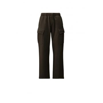 Pantaloni Cargo barbati - C.P Company Diagonal Raised Fleece - Negru