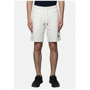 Pantaloni de trening cu snur de ajustare in talie - Alb