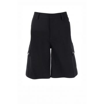 Pantaloni Scurti Cargo -  Bumbac - Negru