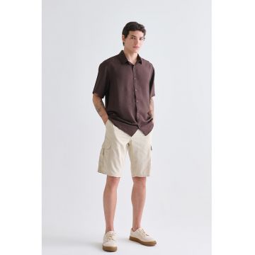 Pantaloni scurti cargo - Crem