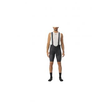 Pantaloni scurti ciclism cu bretele barbati  Superleggera-Negru-