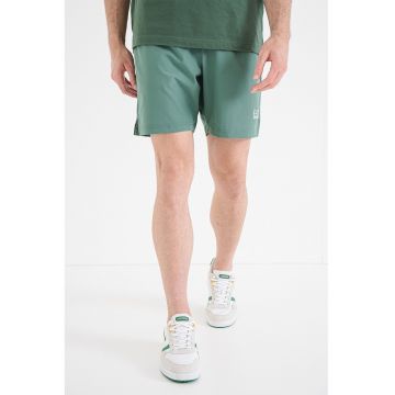 Pantaloni scurti cu buzunare laterale - Verde iarba