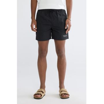 Pantaloni scurti de baie cu snur - Negru
