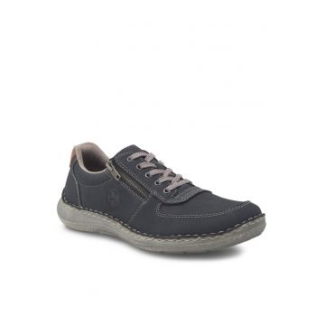 Pantofi barbati -  bleumarin - piele ecologica -