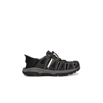 Sandale barbat -  piele ecologica - negru
