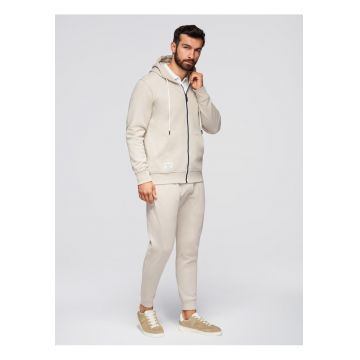 Set de trening hanorac si pantaloni de jogging  Z119 - Bej deschis