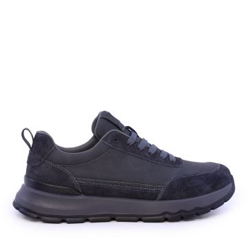 Sneakers ușori bărbați Luca di Gioia gri din piele 3912BP086GR