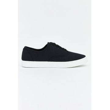 Tenisi uni din material textil - Negru